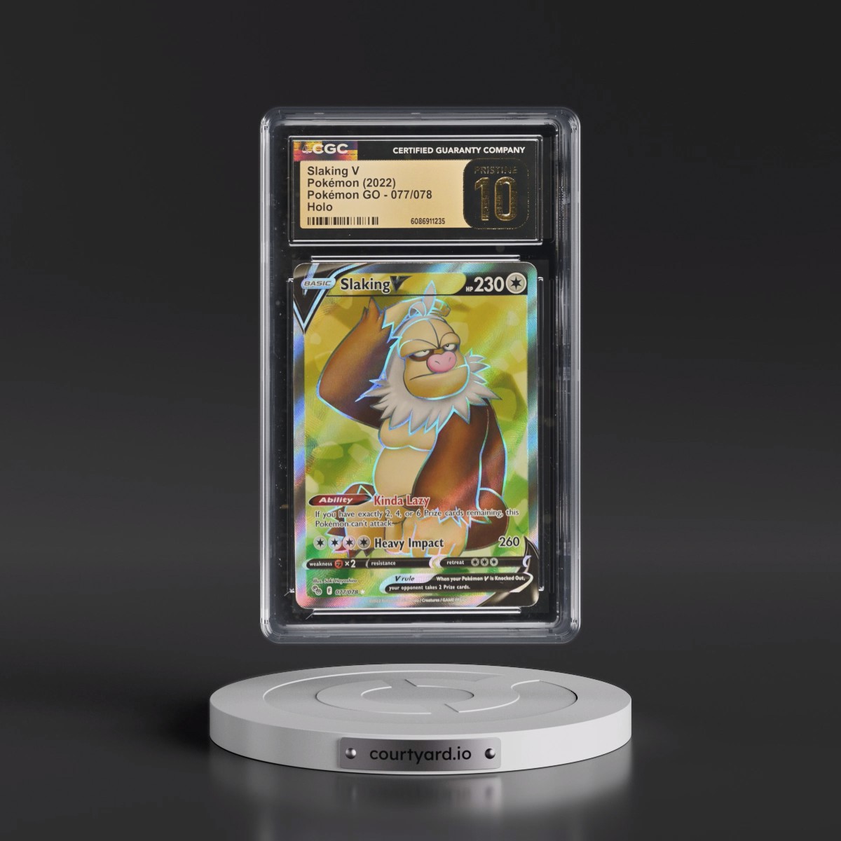 2022 Pokémon GO #077/078 Slaking V - Holo (CGC 10 PRISTINE)