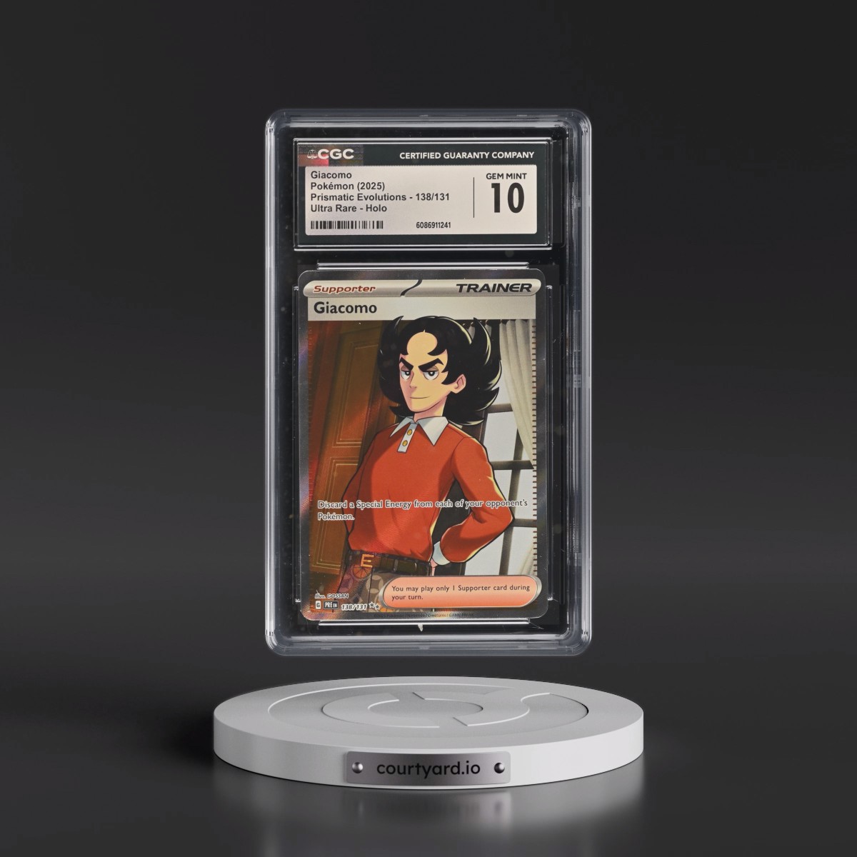 2024 Prismatic Evolutions - PRE EN #138/131 Giacomo - Ultra Rare Holo (CGC 10 GEM MINT)