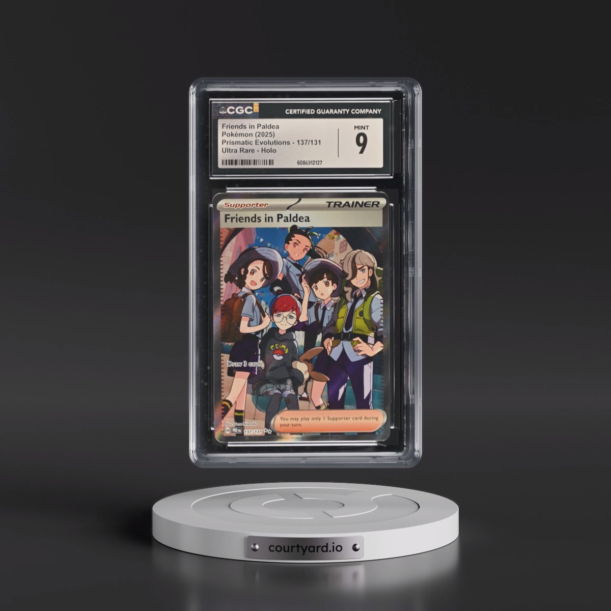 2024 Prismatic Evolutions - PRE EN #137/131 Friends in Paldea - Ultra Rare Holo (CGC 9 MINT)