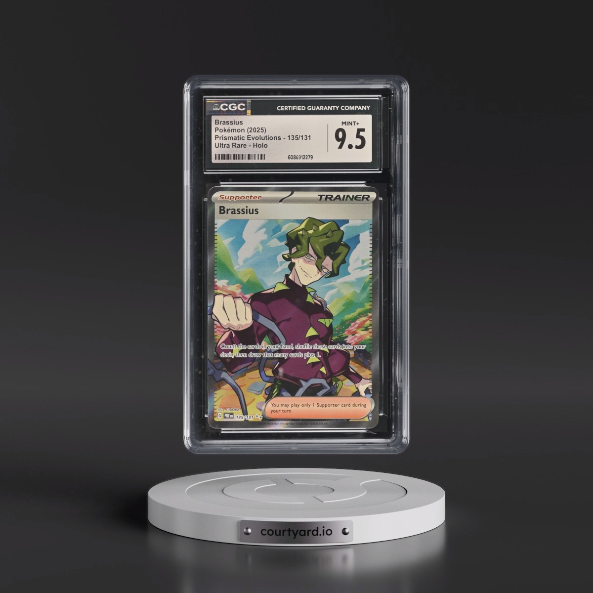 2024 Prismatic Evolutions - PRE EN #135/131 Brassius - Ultra Rare Holo (CGC 9.5 MINT+)