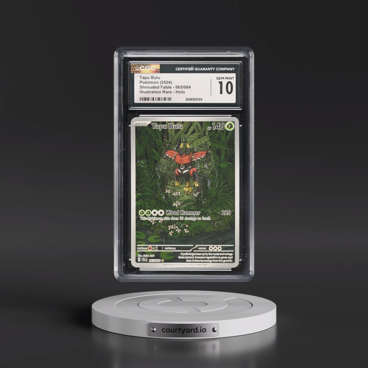 2023 Shrouded Fable - SFA EN #065/064 Tapu Bulu - Illustration Rare Holo (CGC 10 GEM MINT)