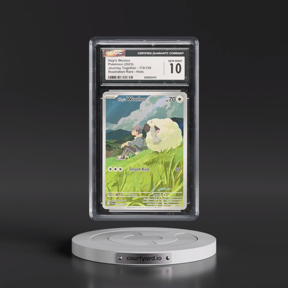 2024 Journey Together - JTG EN #170/159 Hop's Wooloo - Illustration Rare Holo (CGC 10 GEM MINT)