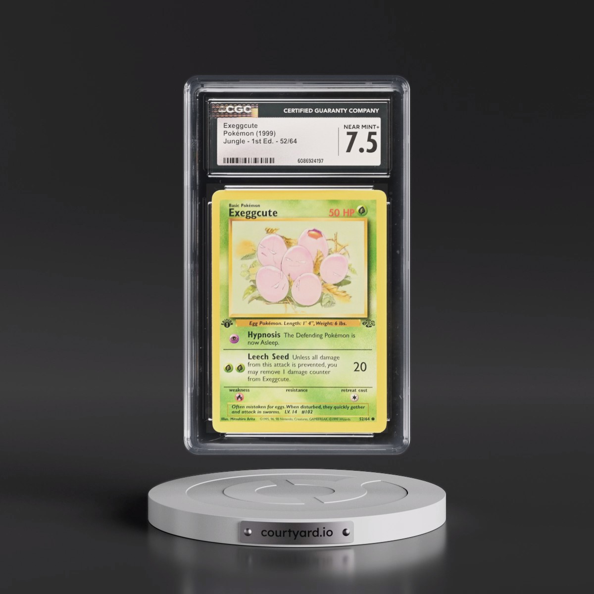 1999 Jungle #52/64 Exeggcute - 1st Edition 1st Edition (CGC 7.5 NM+)
