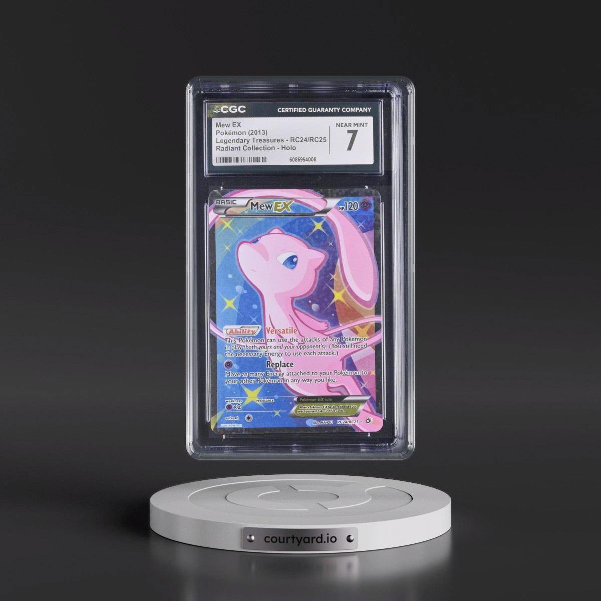 2013 Legendary Treasures #RC24/RC25 Mew EX - Radiant Collection Holo (CGC 7 NM)