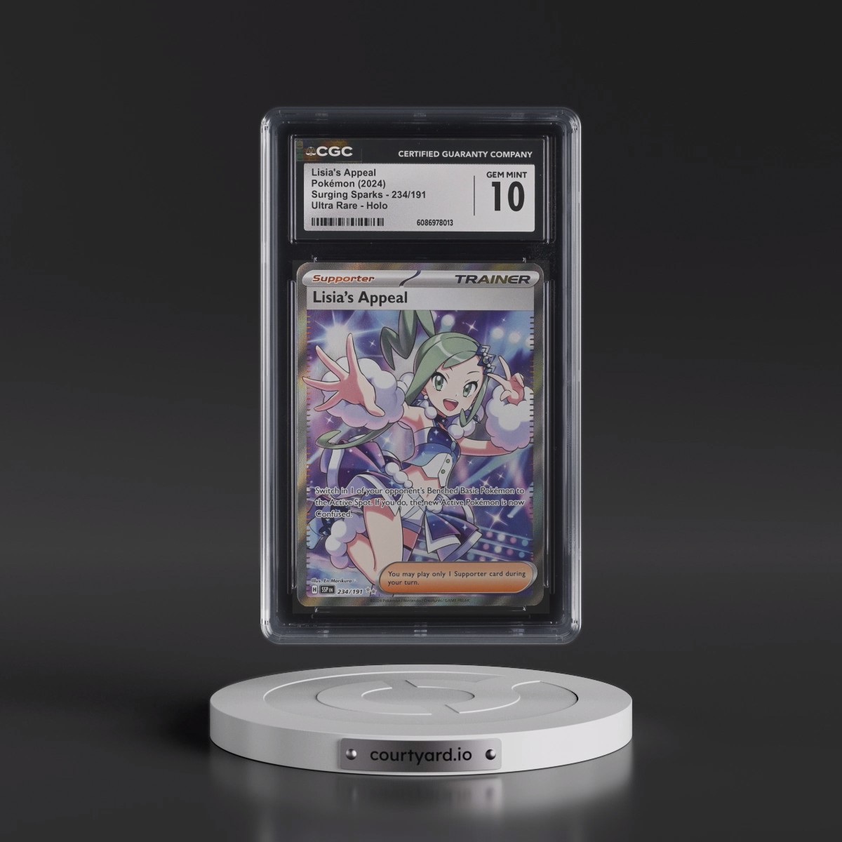 2024 Surging Sparks - SSP EN #234/191 Lisia's Appeal - Ultra Rare Holo (CGC 10 GEM MINT)