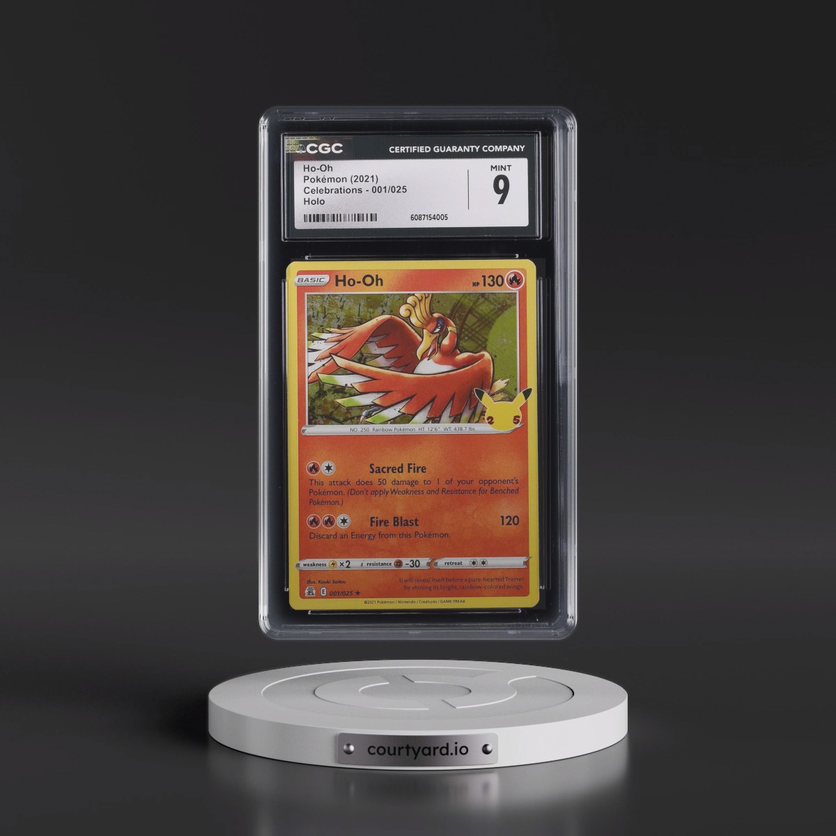 2021 Celebrations #001/025 Ho-Oh - Holo (CGC 9 MINT)
