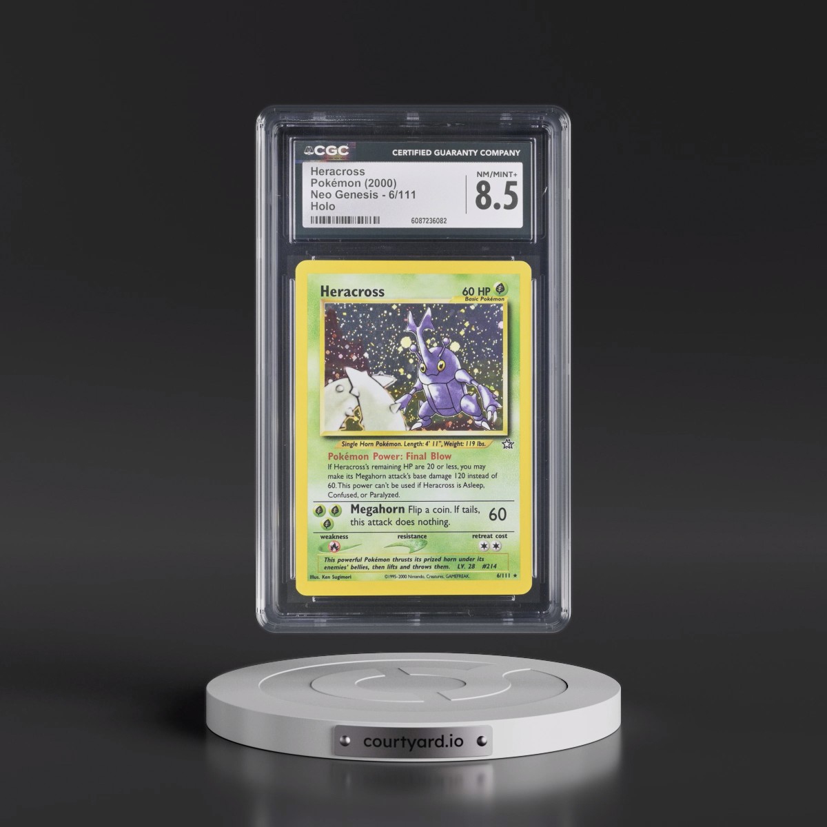 2000 Neo Genesis #6/111 Heracross - Holo (CGC 8.5 NM-MT+)