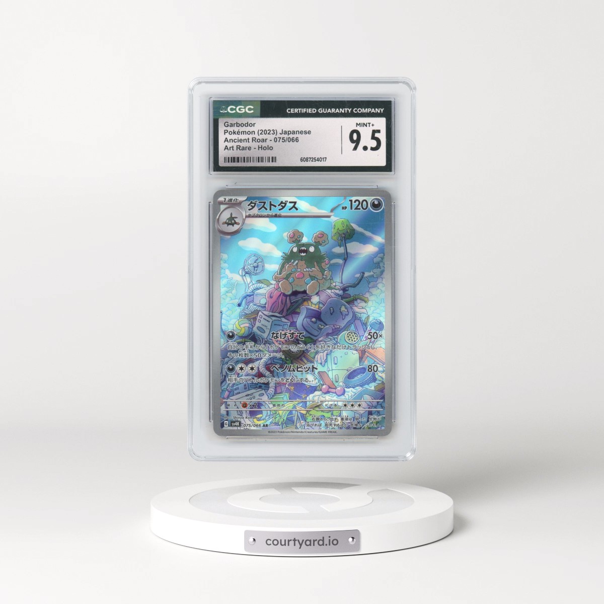2023 Pokémon Sv4k-Ancient Roar #075 Garbodor - Art Rare (CGC 9.5 MINT+)