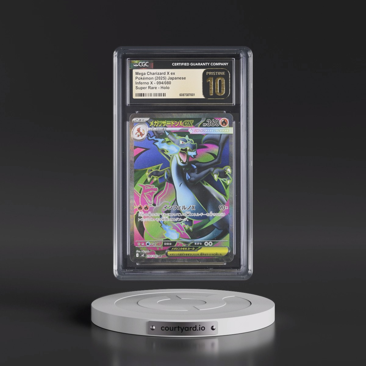 2025 Inferno X - M2 #094/080 Mega Charizard X ex - Super Rare Holo (CGC 10 PRISTINE)