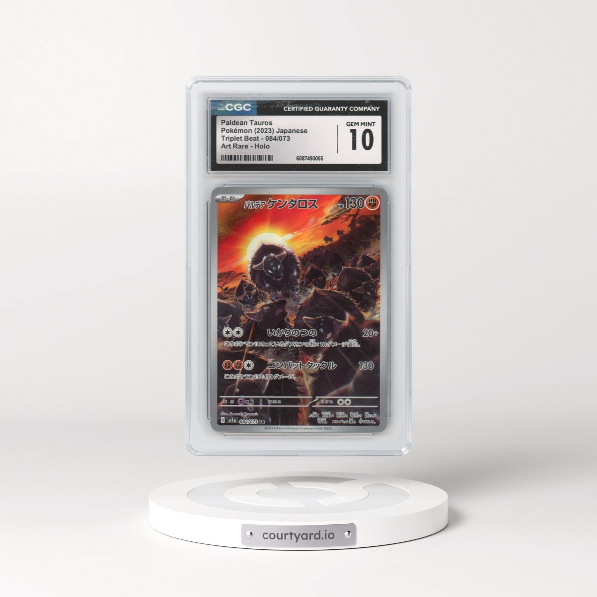 2023 Triplet Beat #084/073 Paldean Tauros - Art Rare Holo (CGC 10 GEM MINT)