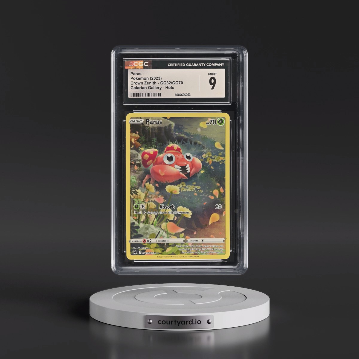 2023 Crown Zenith #GG32/GG70 Paras - Galarian Gallery Holo (CGC 9 MINT)