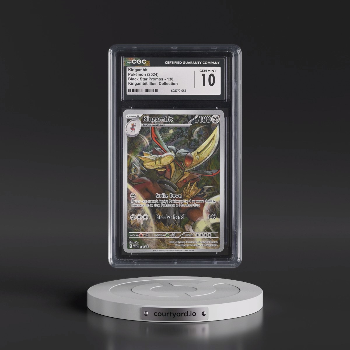 2023 Black Star Promos - Scarlet & Violet SVP EN #130 Kingambit - Kingambit Illus. Collection (Holo) (CGC 10 GEM MINT)