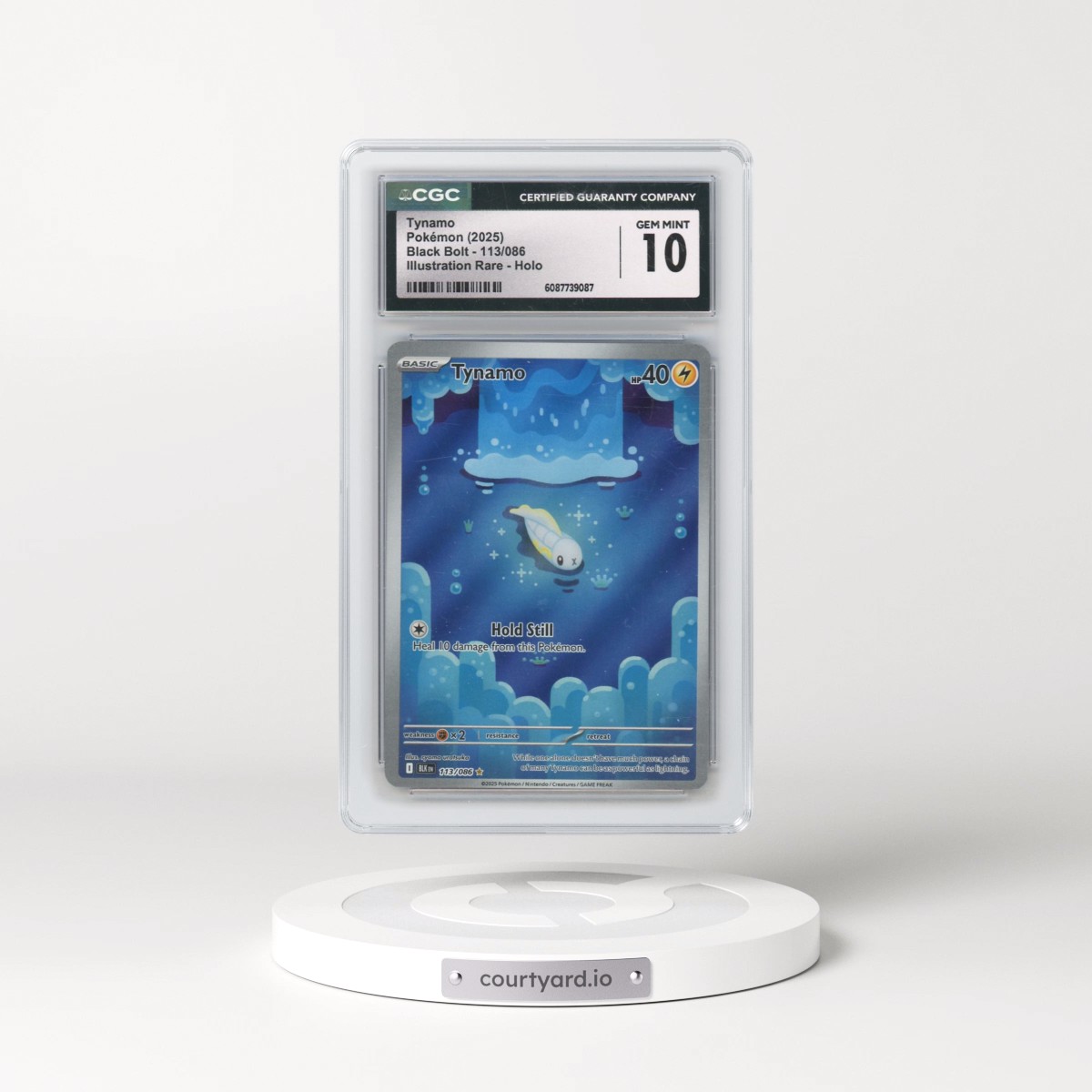 2025 Black Bolt - BLK EN #113/086 Tynamo - Illustration Rare Holo (CGC 10 GEM MINT)