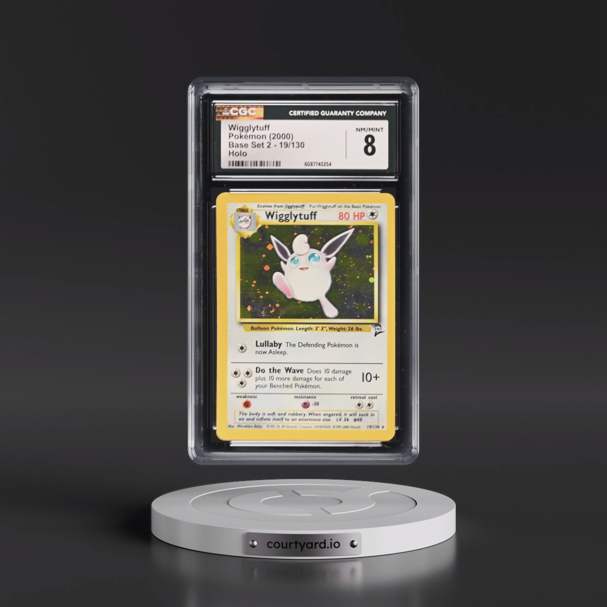 2000 Base Set 2 #19/130 Wigglytuff - Holo (CGC 8 NM-MT)