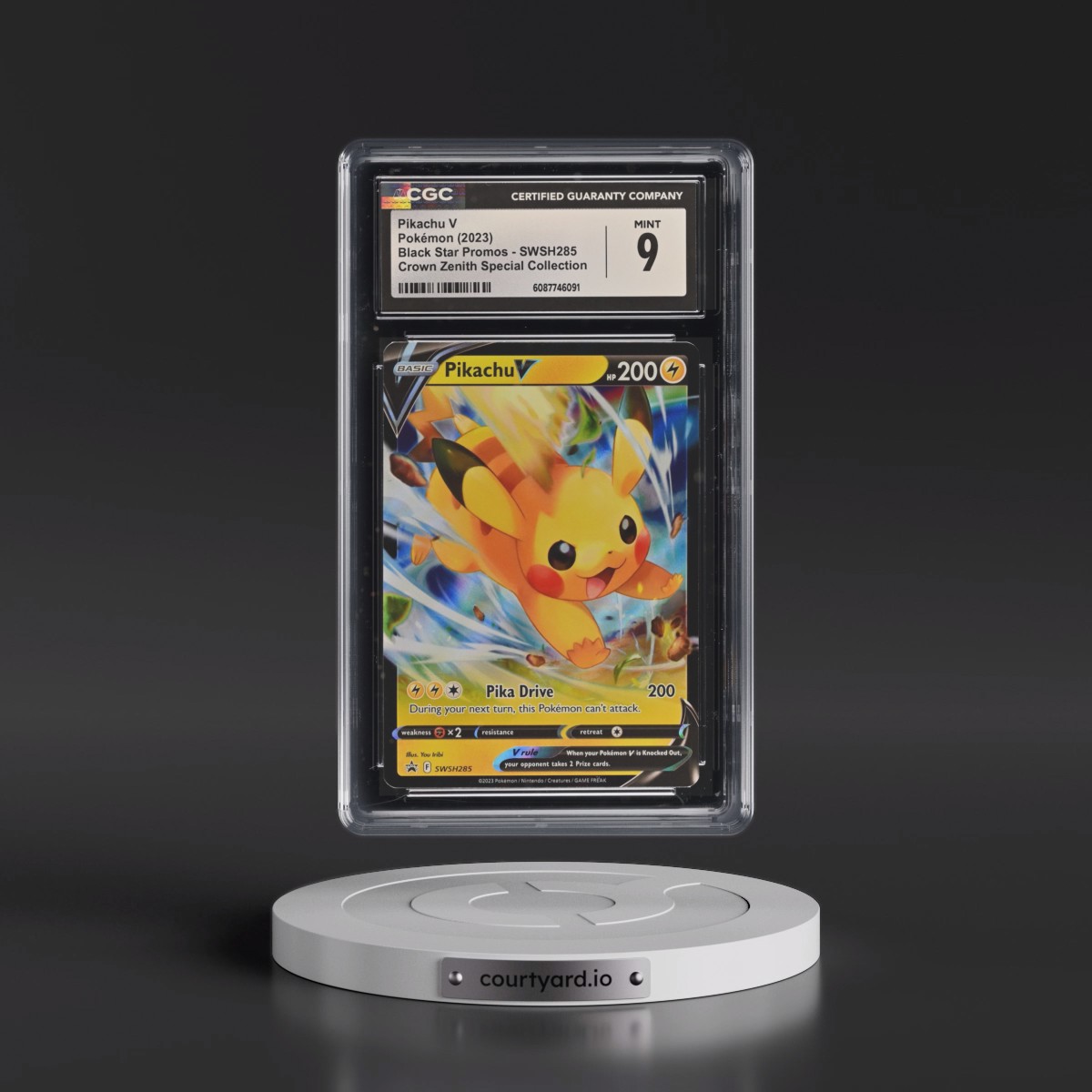 2017 Black Star Promos - Sword & Shield #SWSH285 Pikachu V - Holo (CGC 9 MINT)