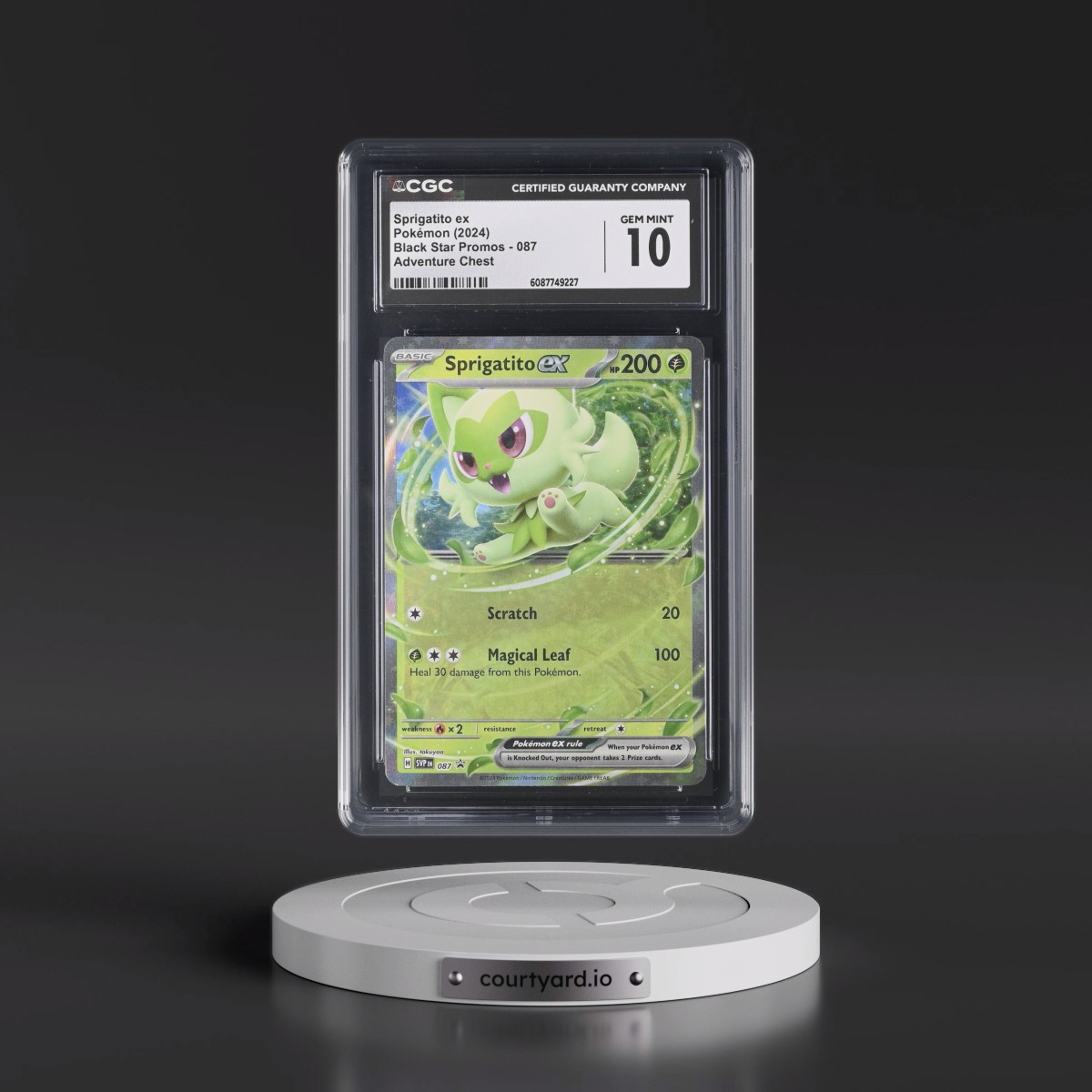 2023 Black Star Promos - Scarlet & Violet SVP EN #087 Sprigatito ex - Adventure Chest (Holo) (CGC 10 GEM MINT)