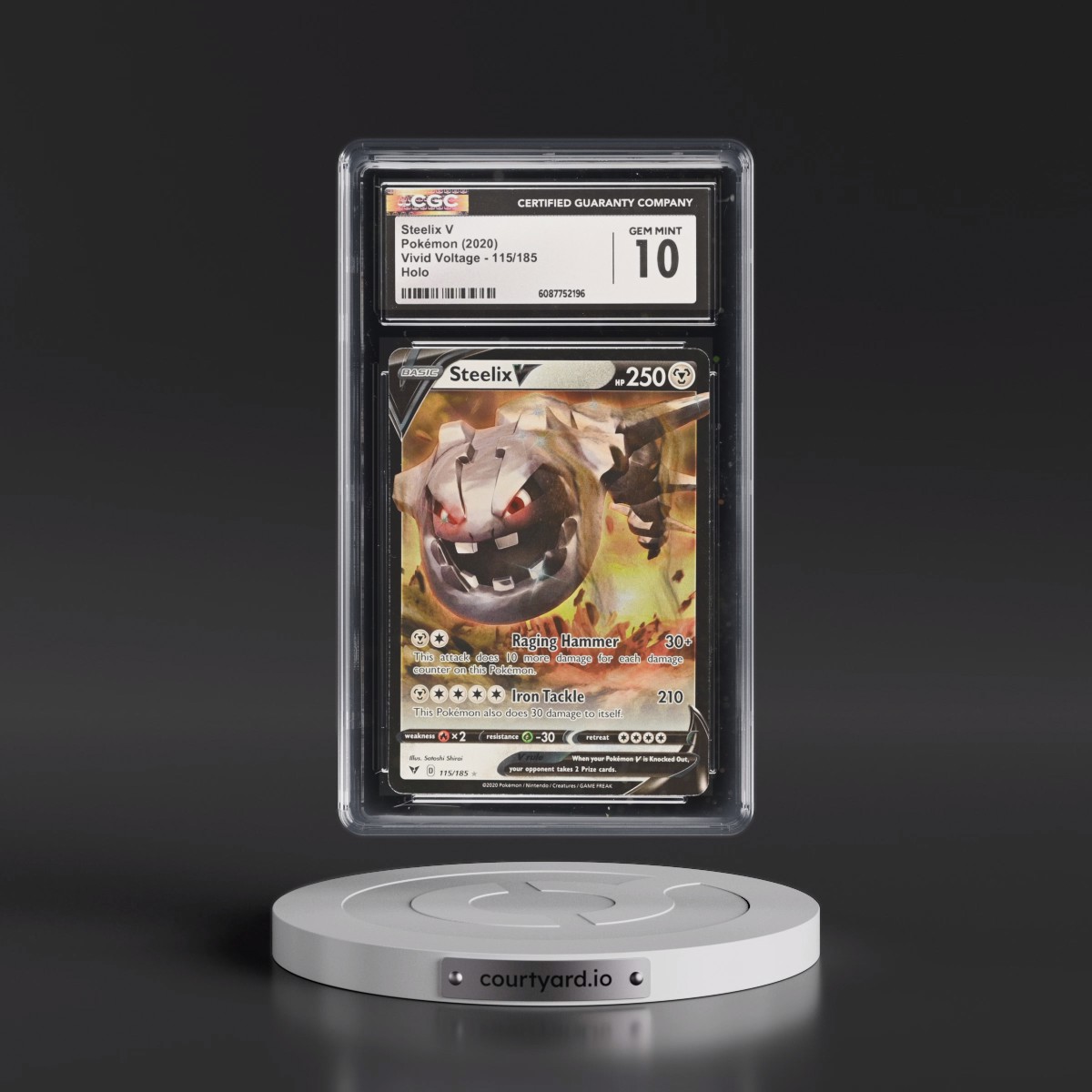 2020 Vivid Voltage #115/185 Steelix V - Holo (CGC 10 GEM MINT)