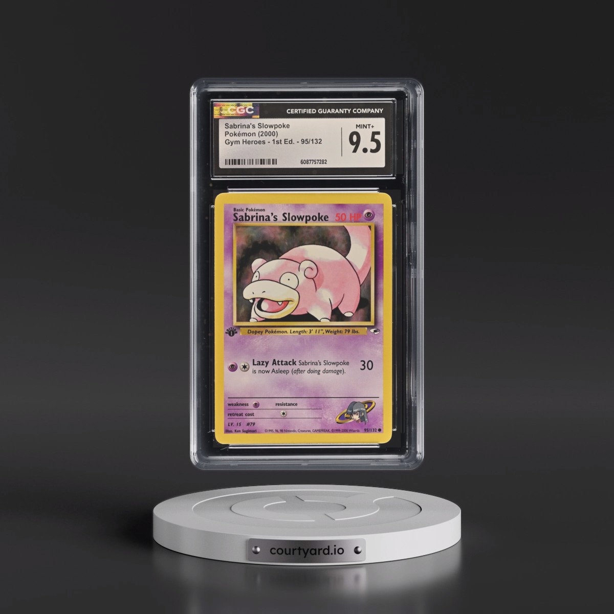 2000 Gym Heroes #95/132 Sabrina's Slowpoke - 1st Edition 1st Edition (CGC 9.5 MINT+)