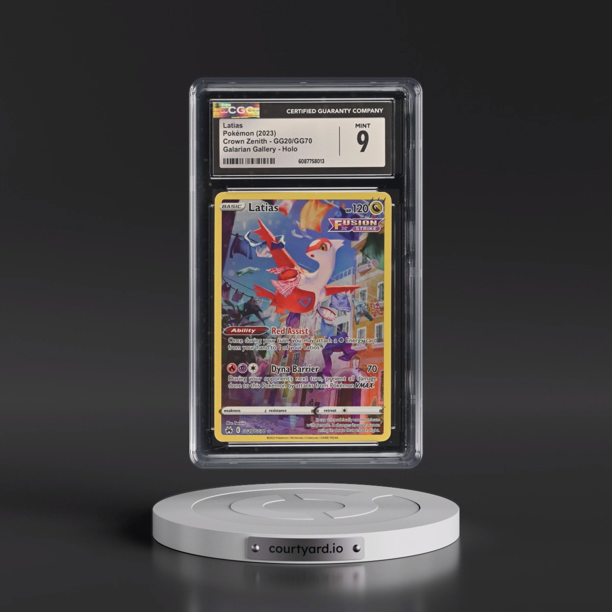 2023 Crown Zenith #GG20/GG70 Latias - Galarian Gallery Holo (CGC 9 MINT)