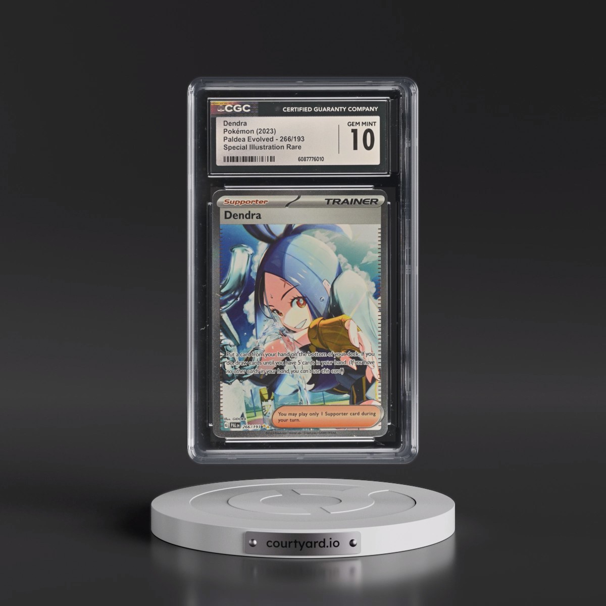 2023 Paldea Evolved - PAL EN #266/193 Dendra - Special Illustration Rare (CGC 10 GEM MINT)
