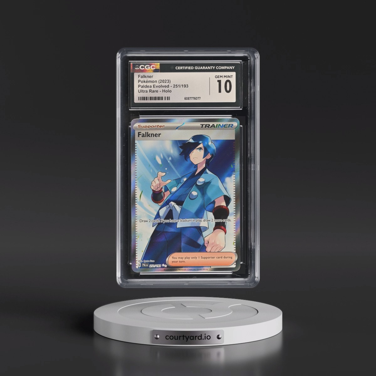 2023 Paldea Evolved - PAL EN #251/193 Falkner - Ultra Rare Holo (CGC 10 GEM MINT)