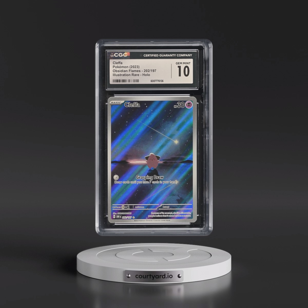 2023 Obsidian Flames - OBF EN #202/197 Cleffa - Illustration Rare Holo (CGC 10 GEM MINT)