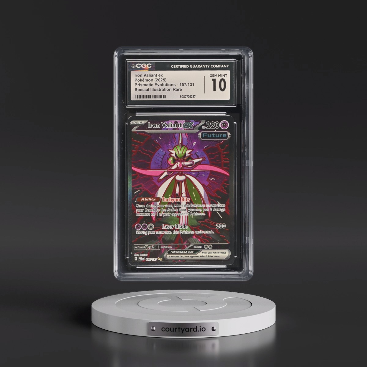 2024 Prismatic Evolutions - PRE EN #157/131 Iron Valiant ex - Special Illustration Rare (Holo) (CGC 10 GEM MINT)