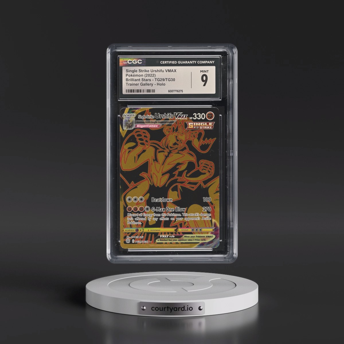 2022 Brilliant Stars #TG29/TG30 Single Strike Urshifu VMAX - Trainer Gallery Holo (CGC 9 MINT)