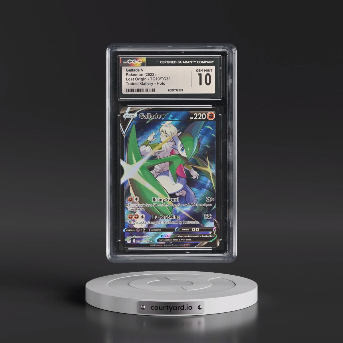2022 Lost Origin #TG19/TG30 Gallade V - Trainer Gallery Holo (CGC 10 GEM MINT)