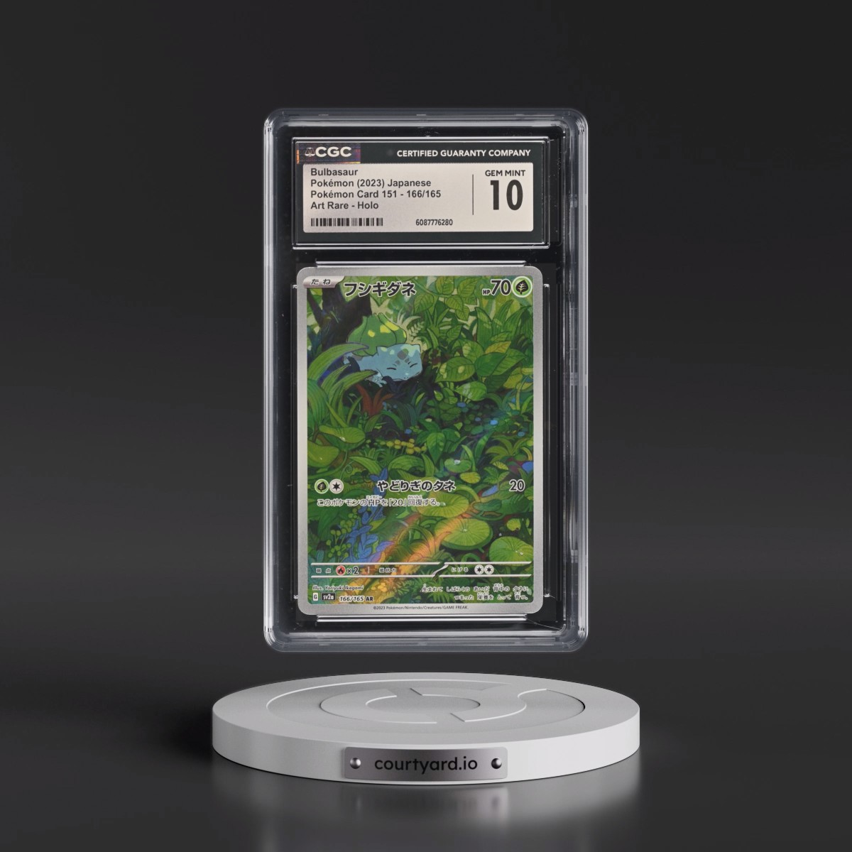 2023 Pokémon Card 151 #166/165 Bulbasaur - Art Rare Holo (CGC 10 GEM MINT)