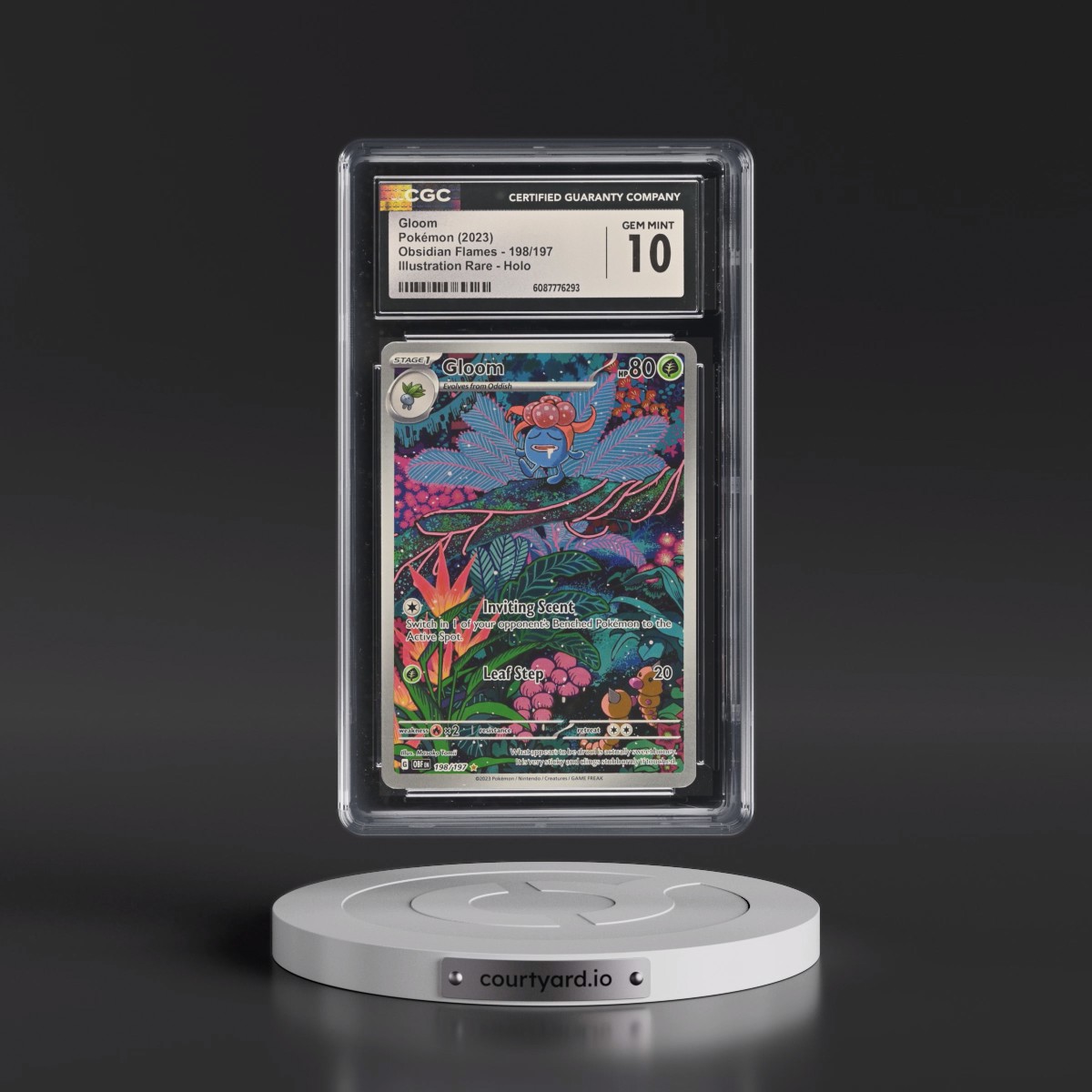 2023 Obsidian Flames - OBF EN #198/197 Gloom - Illustration Rare Holo (CGC 10 GEM MINT)