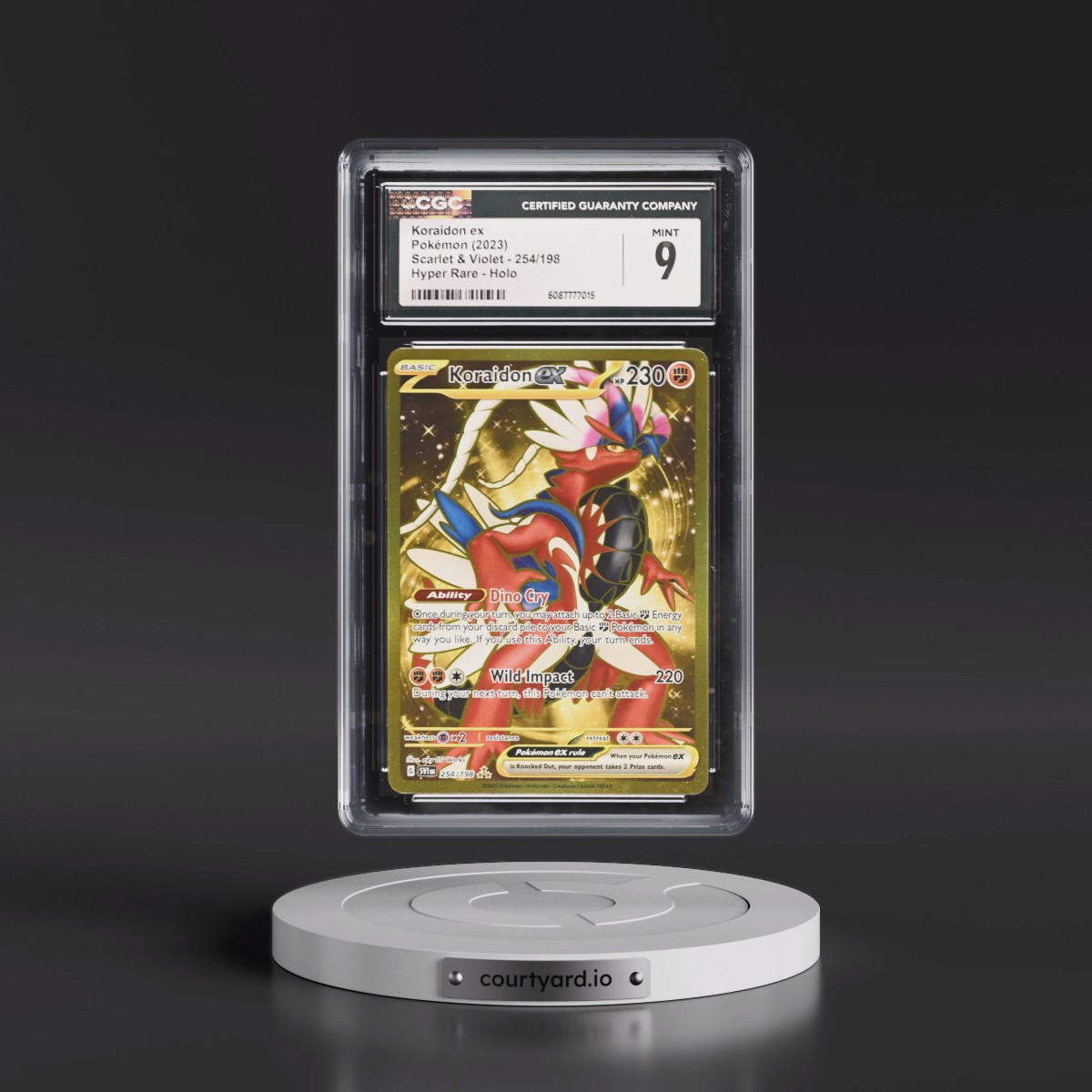 2023 Scarlet & Violet #254/198 Koraidon ex - Hyper Rare Holo (CGC 9 MINT)