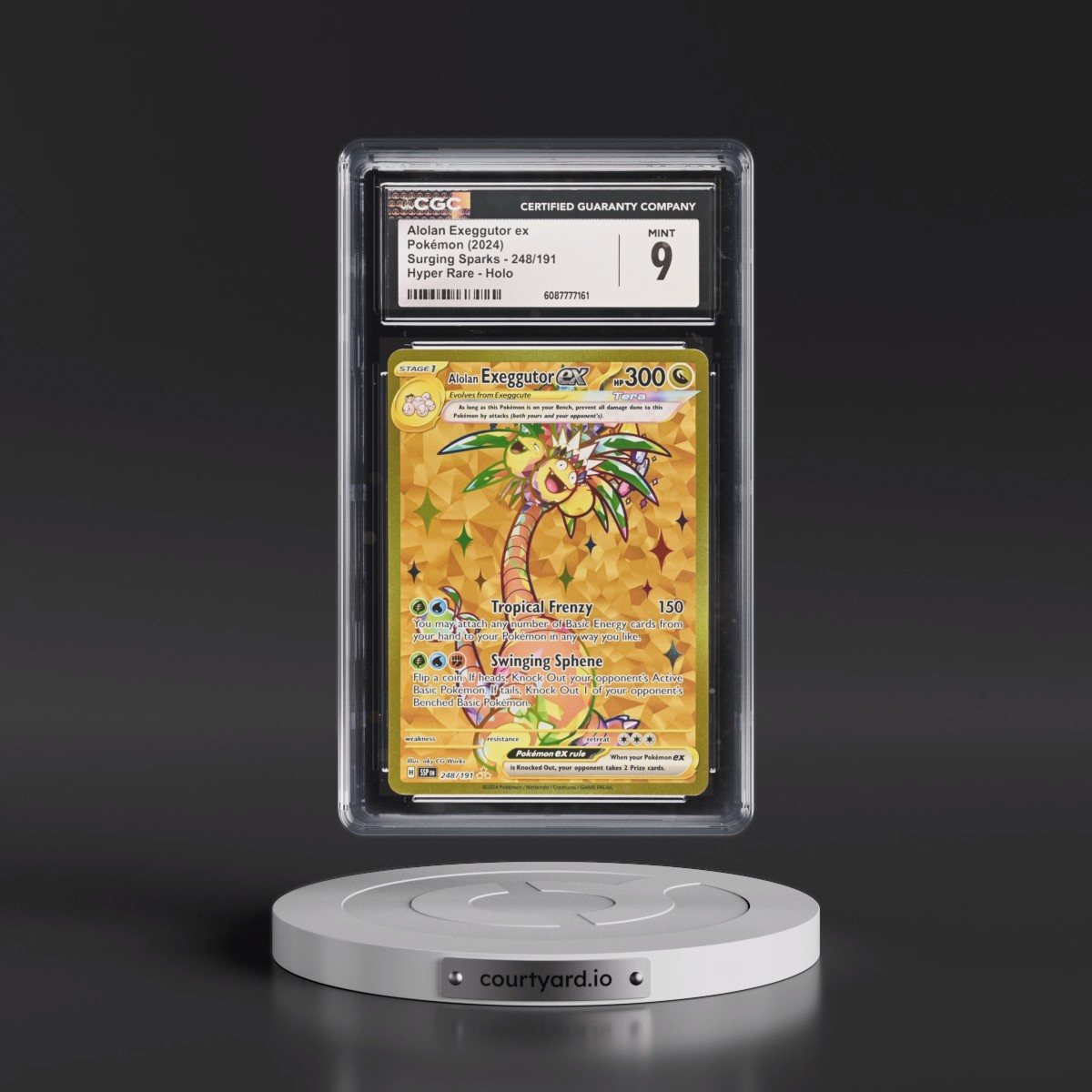 2024 Surging Sparks - SSP EN #248/191 Alolan Exeggutor ex - Hyper Rare Holo (CGC 9 MINT)