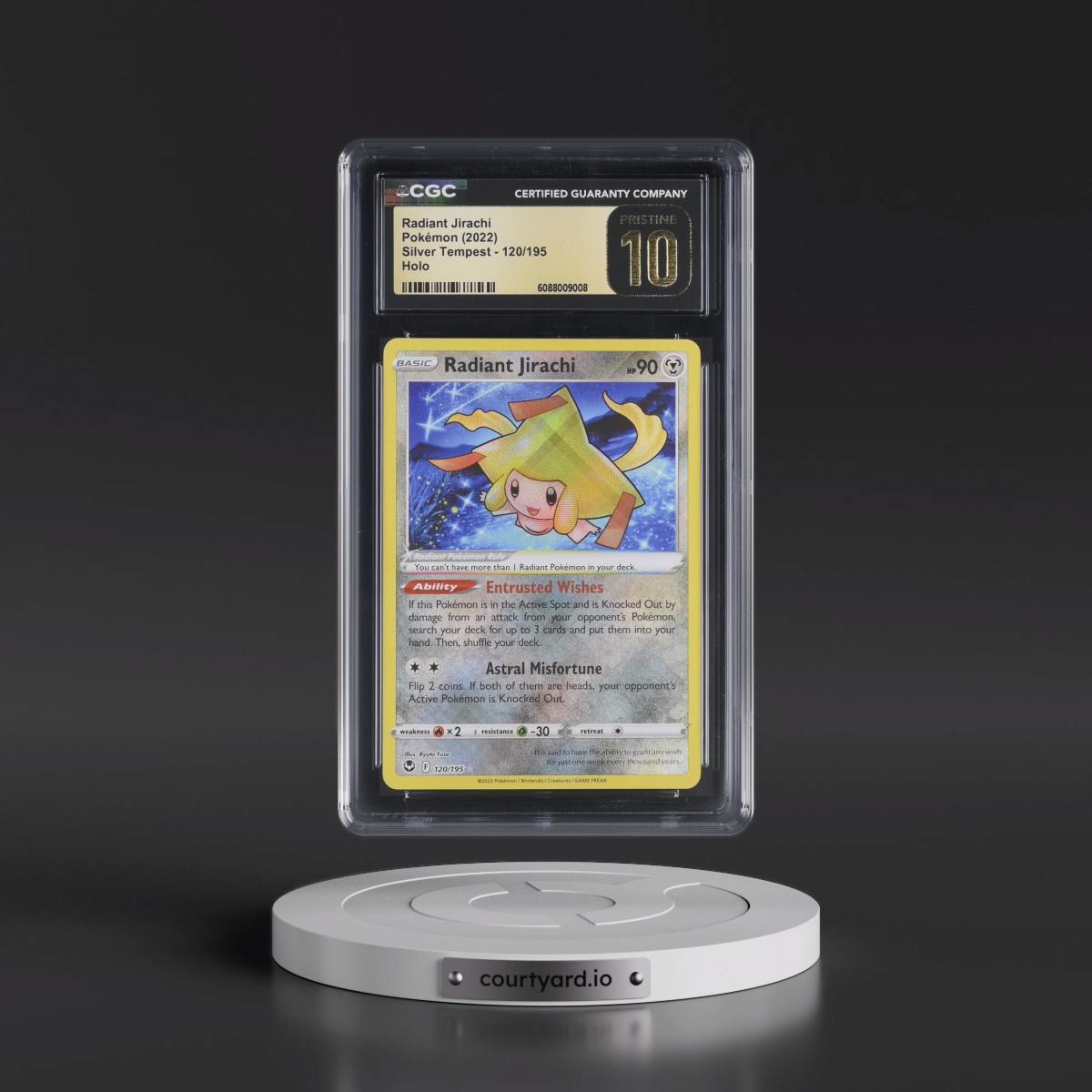 2022 Silver Tempest #120/195 Radiant Jirachi - Holo (CGC 10 PRISTINE)