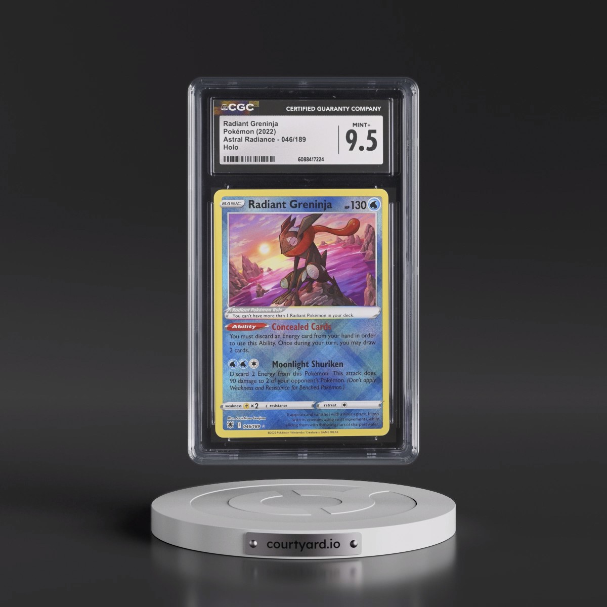Astral Radiance #046/189 Radiant Greninja - Holo (CGC 9.5 MINT+)