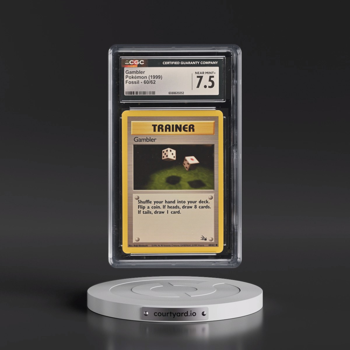1999 Fossil #60/62 Gambler (CGC 7.5 NM+)