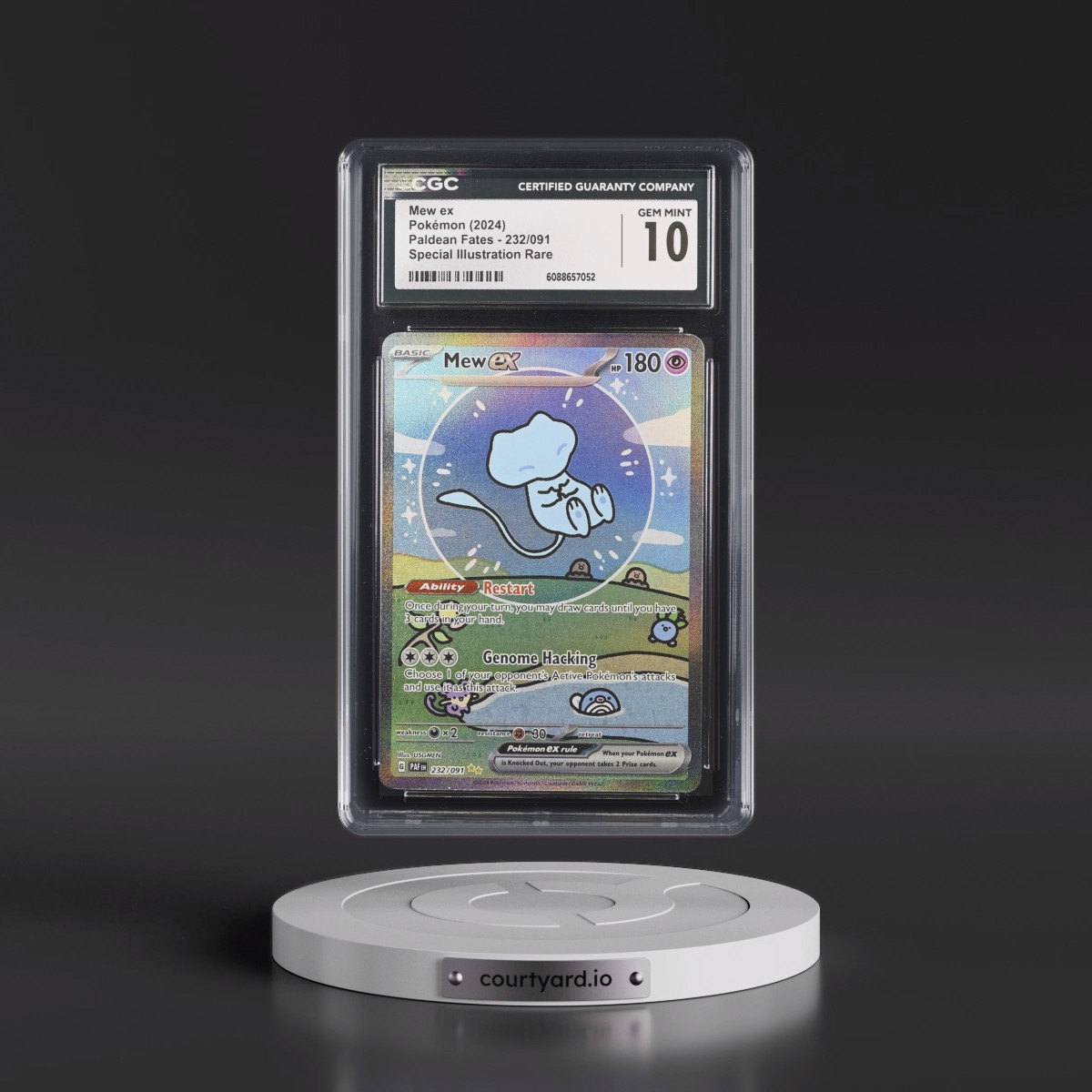 2024 Paldean Fates - PAF EN #232/091 Mew ex - Special Illustration Rare (Holo) (CGC 10 GEM MINT)