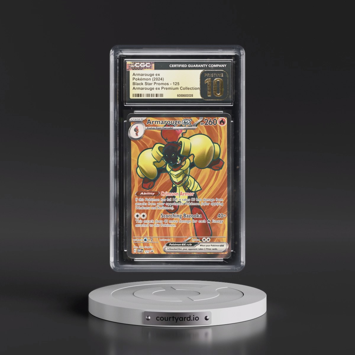 2023 Black Star Promos - Scarlet & Violet SVP EN #125 Armarouge ex - Armarouge ex Premium Collection (Holo) (CGC 10 PRISTINE)