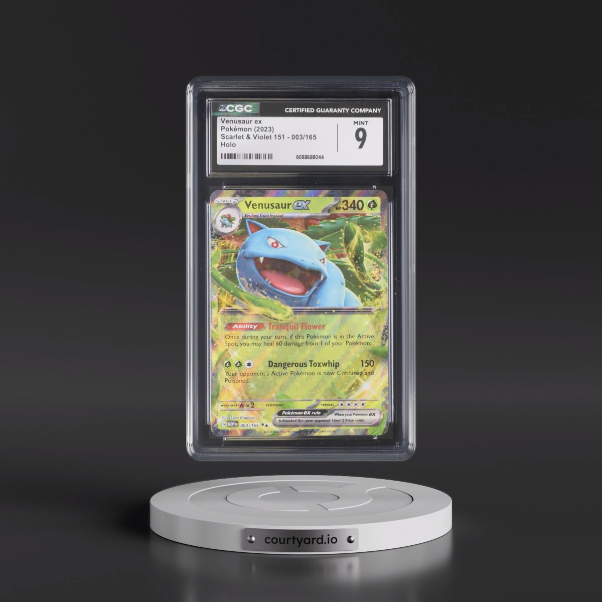 2023 Scarlet & Violet 151 - MEW EN Venusaur ex - Holo #003/165 CGC 9