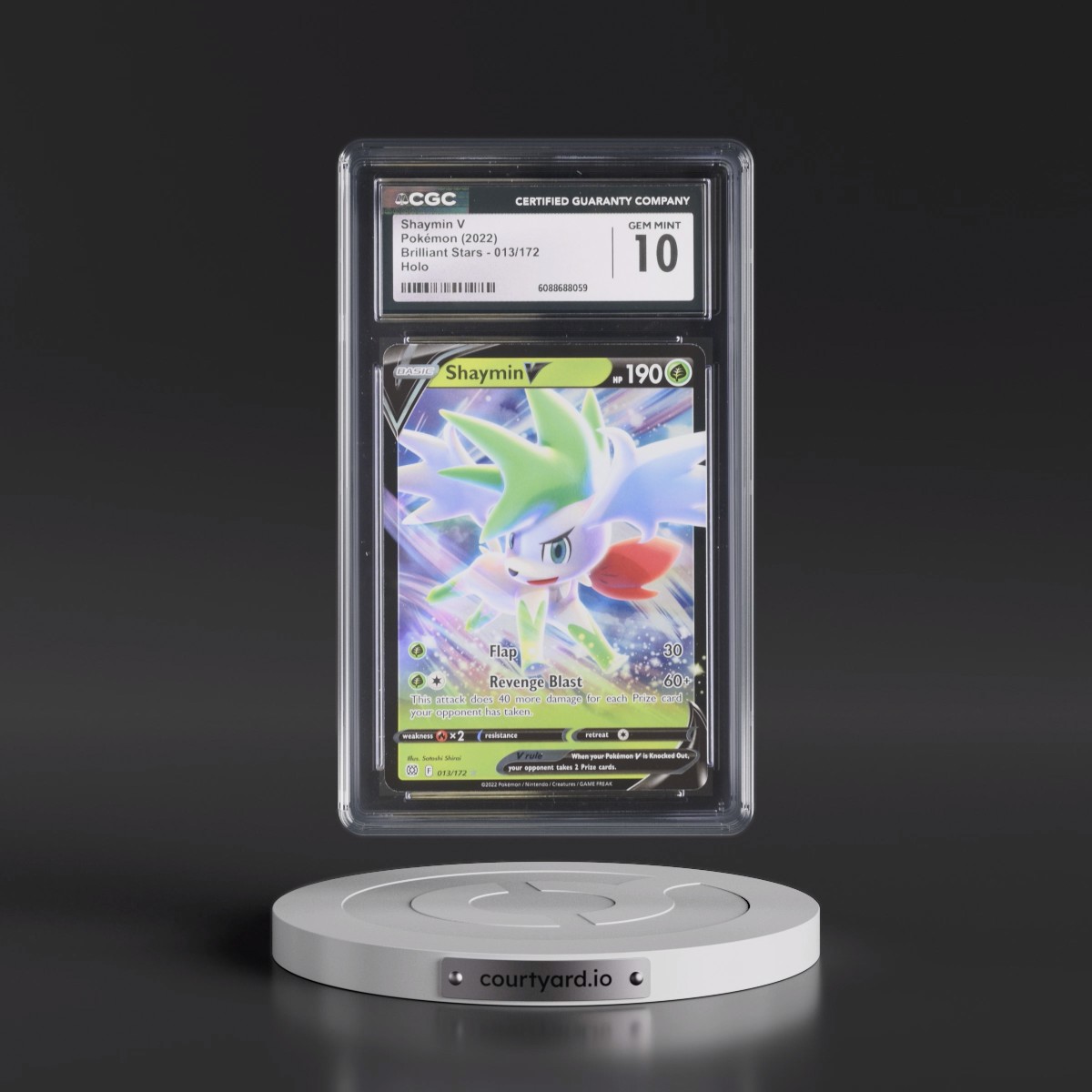 2022 Brilliant Stars #013/172 Shaymin V - Holo (CGC 10 GEM MINT)