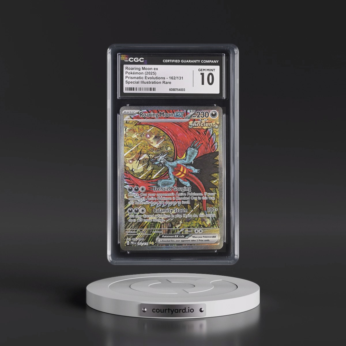 2024 Prismatic Evolutions - PRE EN #162/131 Roaring Moon ex - Special Illustration Rare (Holo) (CGC 10 GEM MINT)