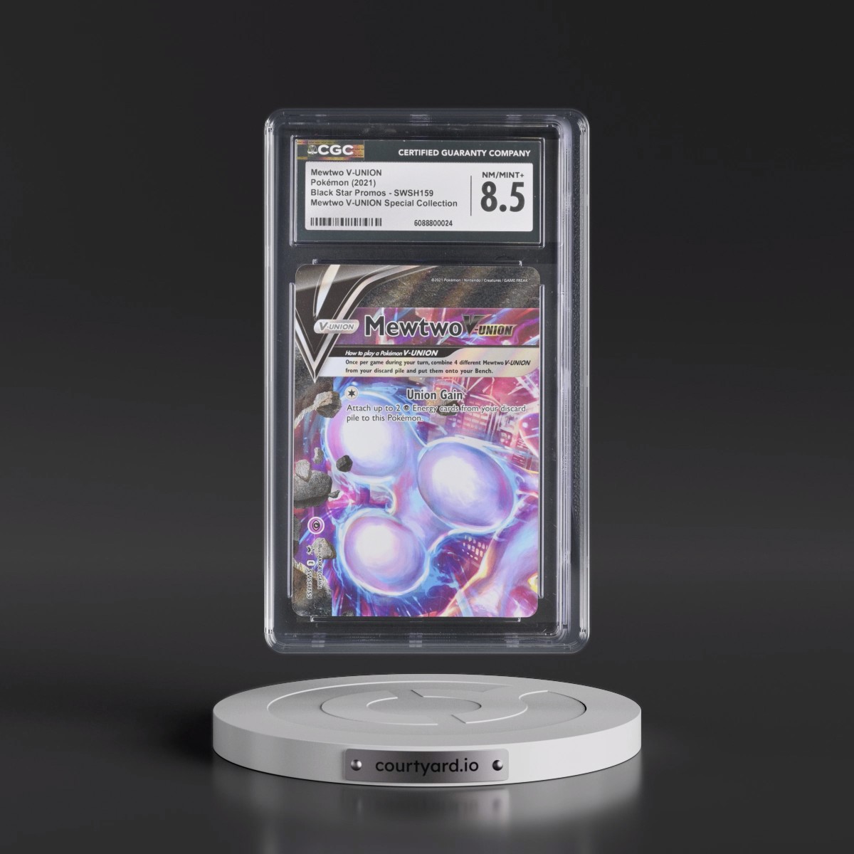 2017 Black Star Promos - Sword & Shield Mewtwo V-UNION - Mewtwo V-UNION Special Collection #SWSH159 CGC 8.5