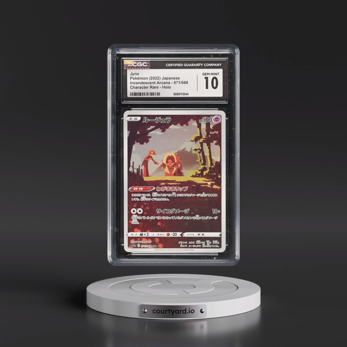 2022 Incandescent Arcana #071/068 Jynx - Character Rare Holo (CGC 10 GEM MINT)