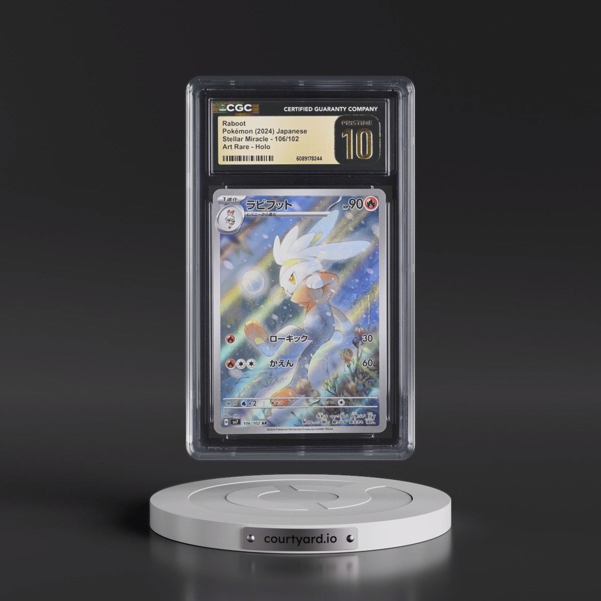 2024 Stellar Miracle #106/102 Raboot - Art Rare Holo (CGC 10 PRISTINE)