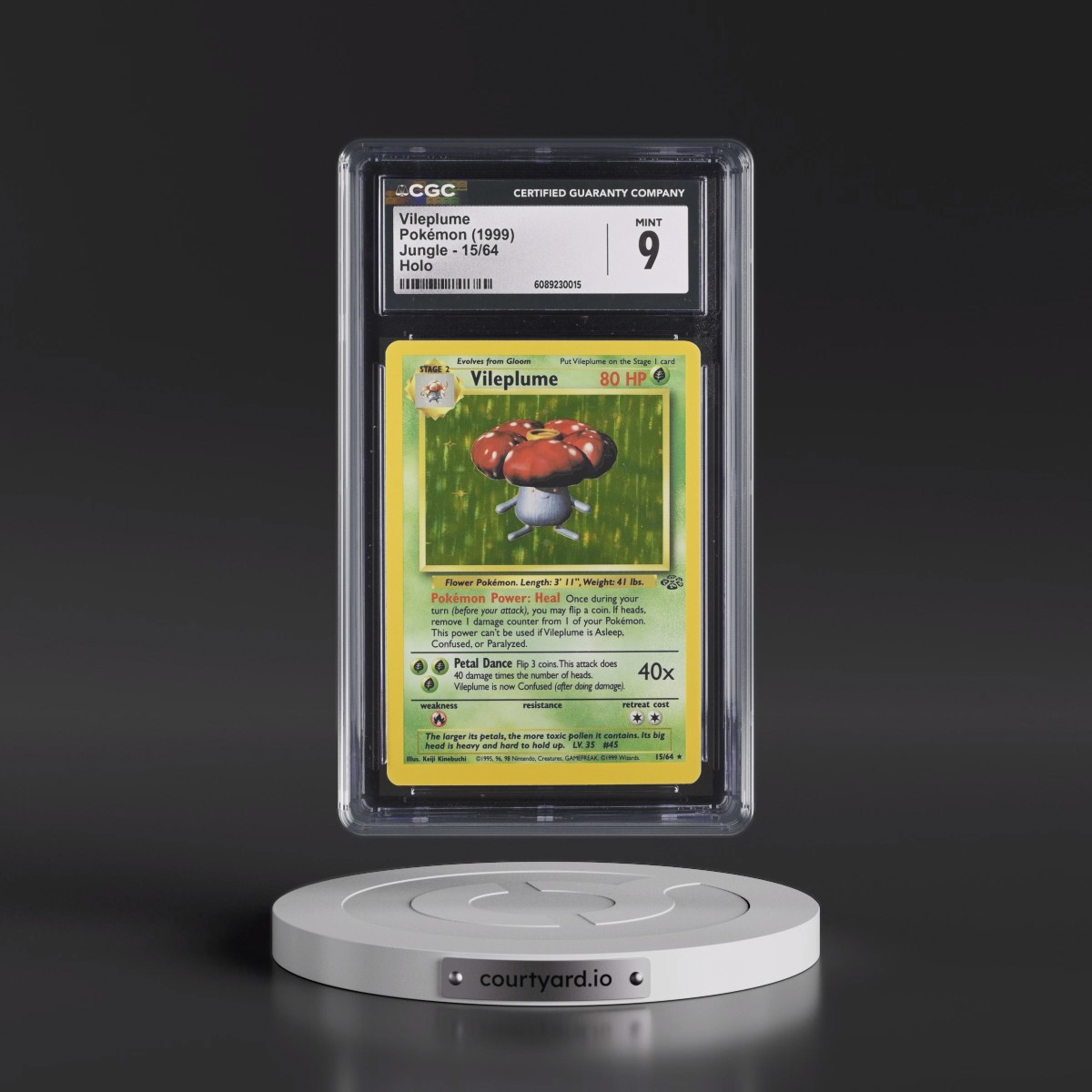 1999 Jungle #15/64 Vileplume - Holo (CGC 9 MINT)