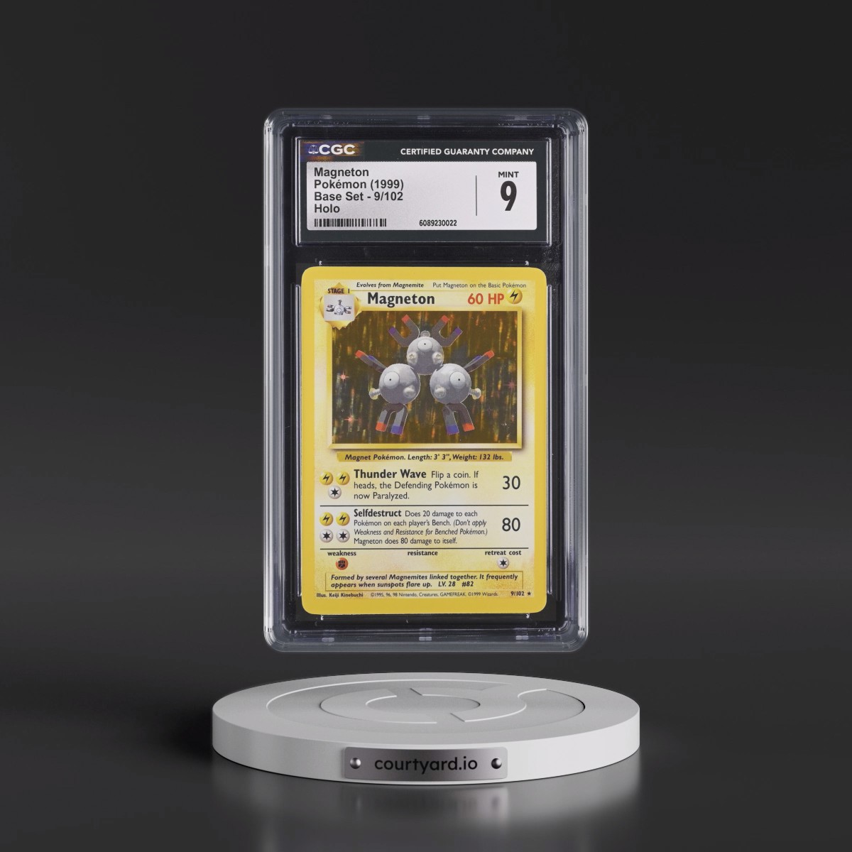 1999 Base Set #9/102 Magneton - Holo (CGC 9 MINT)
