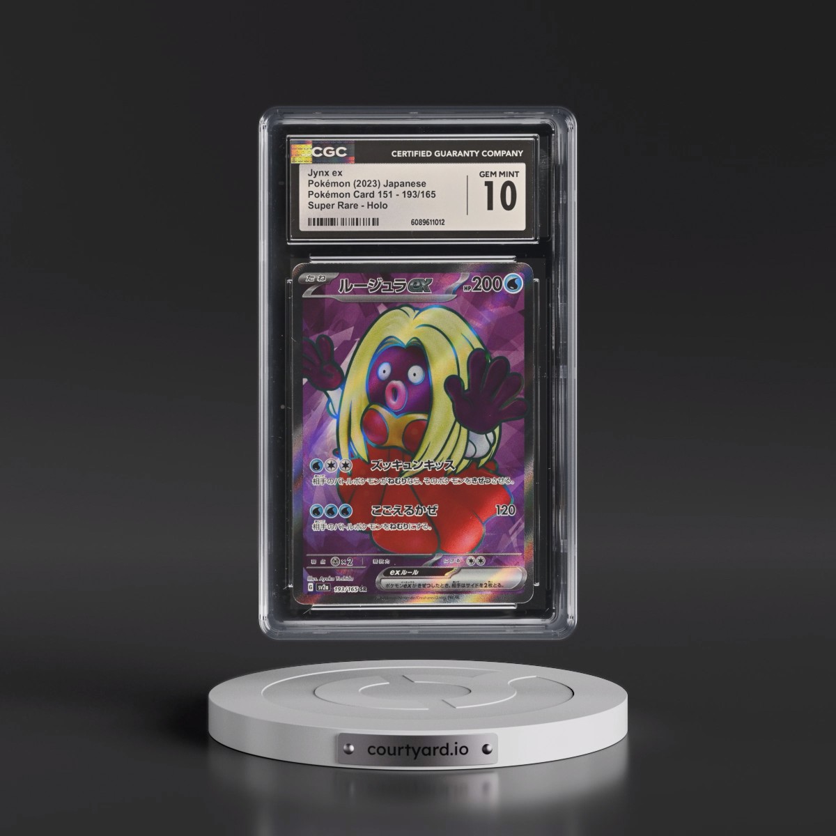 2023 Pokémon Card 151 #193/165 Jynx ex - Super Rare Holo (CGC 10 GEM MINT)