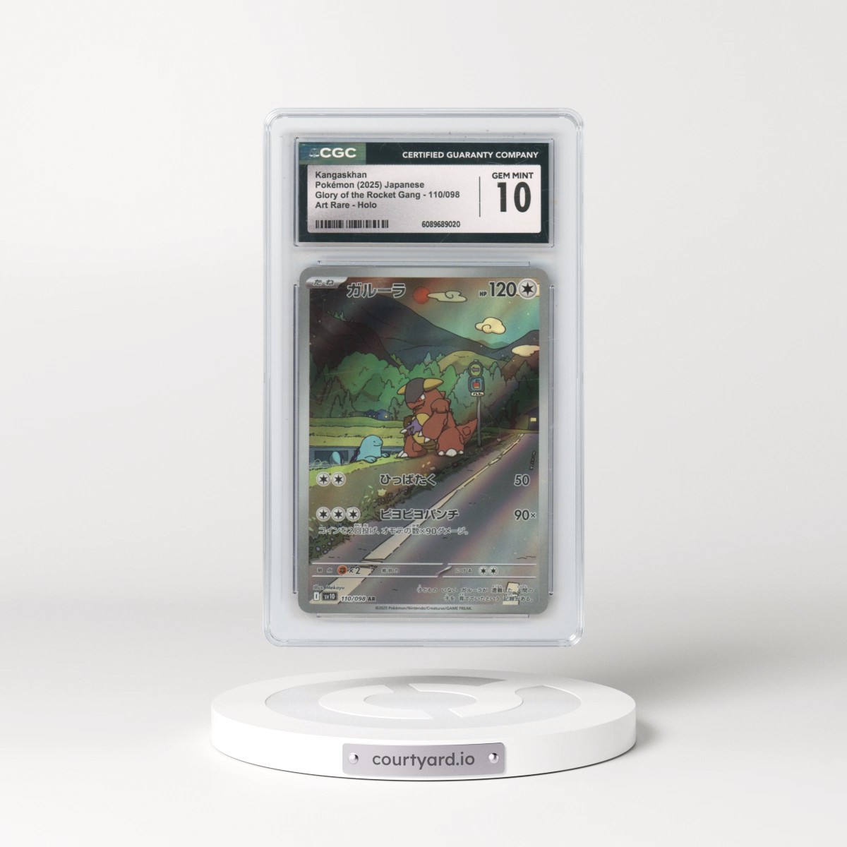 2025 Pokémon SV10-Glory of Team Rocket #110 Kangaskhan - Art Rare (CGC 10 GEM MINT)