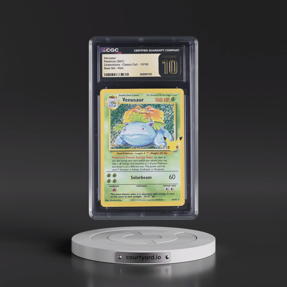 2021 Celebrations - Classic Collection #15/102 Venusaur - Base Set Holo (CGC 10 PRISTINE)