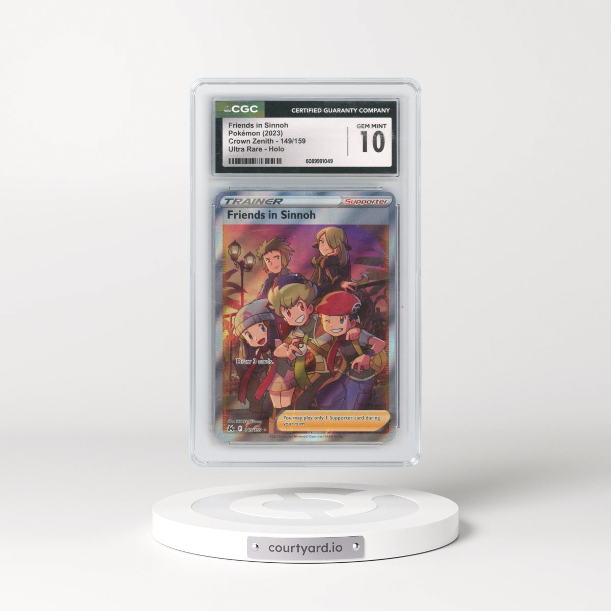 2023 Crown Zenith #149/159 Friends in Sinnoh - Ultra Rare Holo (CGC 10 GEM MINT)